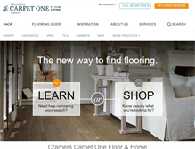 Tablet Screenshot of cramerscarpetonemadison.com